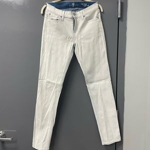 7 For All Mankind The Slim Cigarette Light Wash